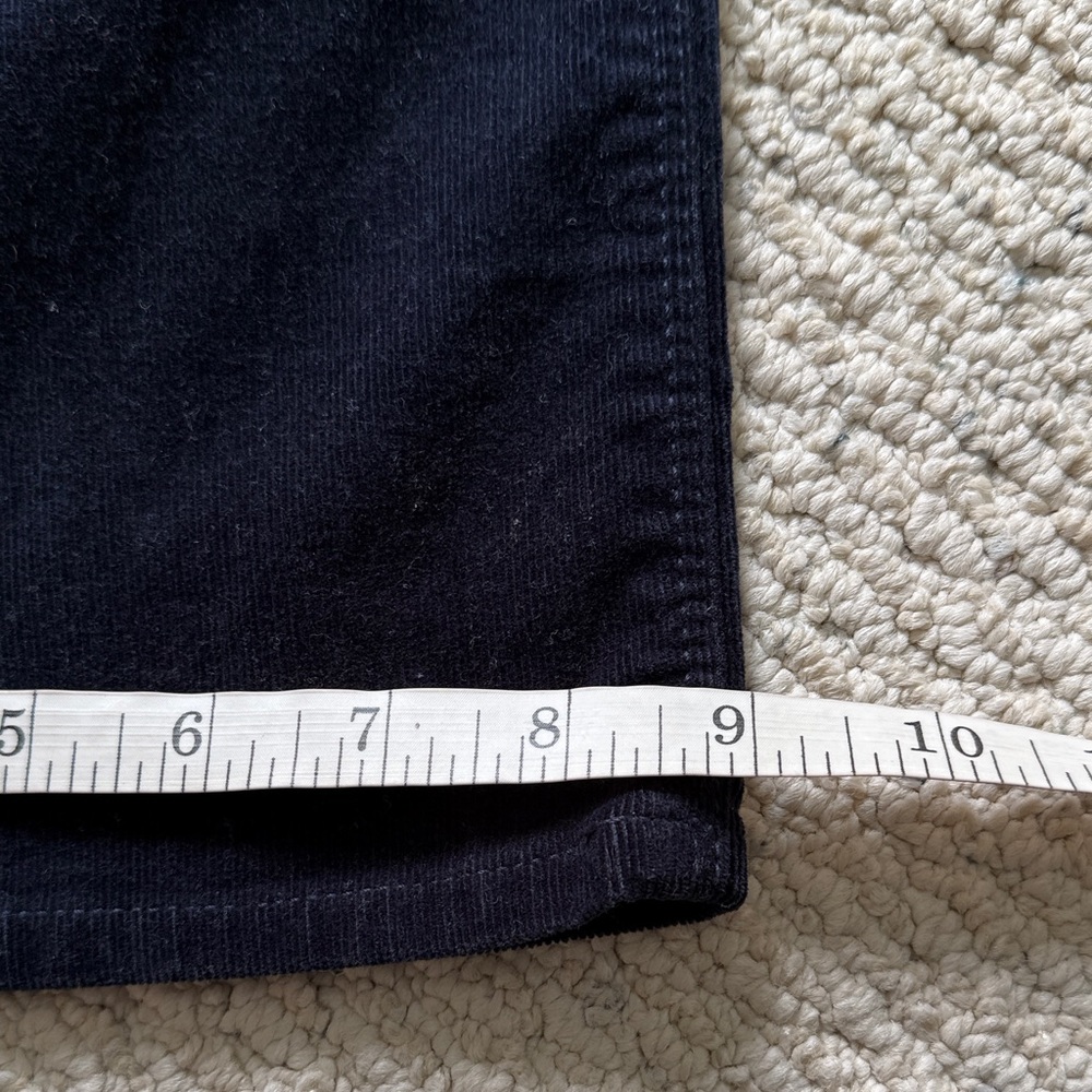 Elie Tahari Dark Blue Corduroy Trousers - Picture 11 of 12